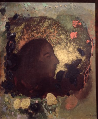 Porträt von Paul Gauguin (1848-1903), gemalt nach seinem Tod, um 1903-05 von Odilon Redon